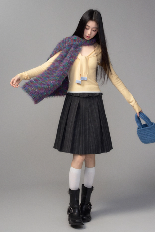 College Style Pleated Skirt