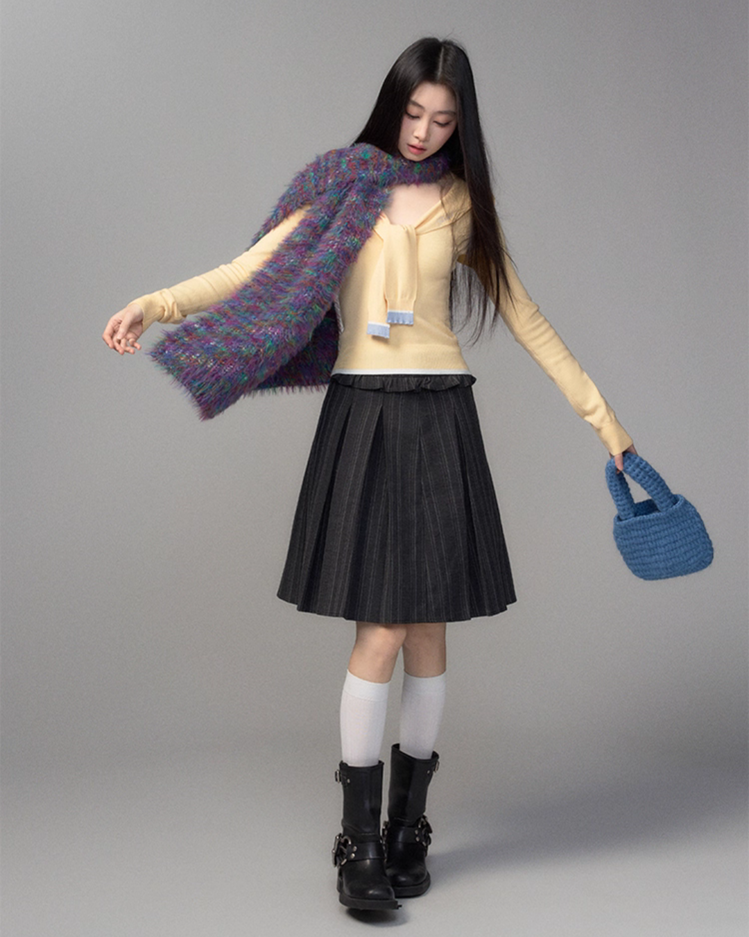 College Style Pleated Skirt College Style Pleated Skirt