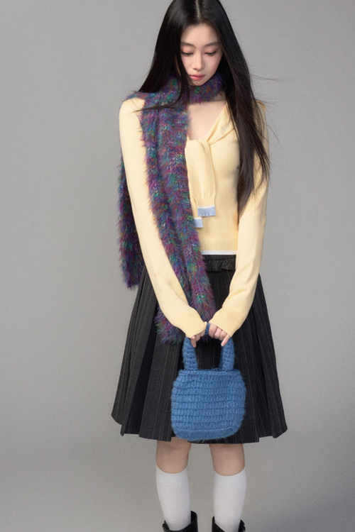 College Style Pleated Skirt