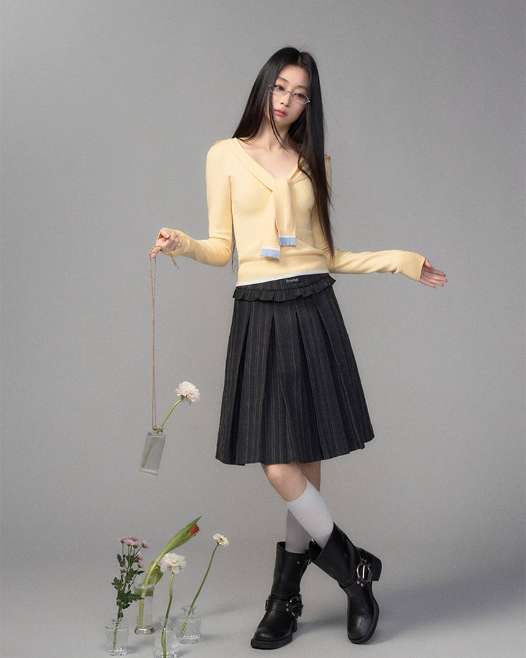 College Style Pleated Skirt College Style Pleated Skirt