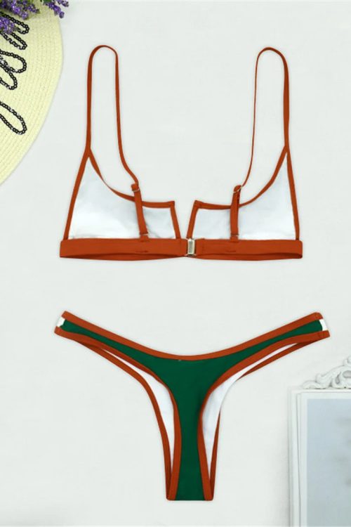 Color Block Bikini Set