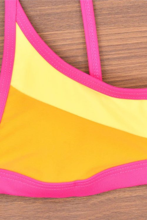 Color Block Bikini Set