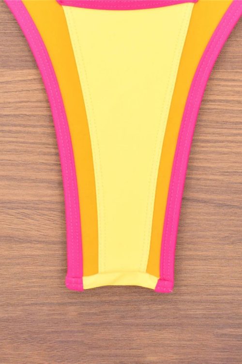 Color Block Bikini Set