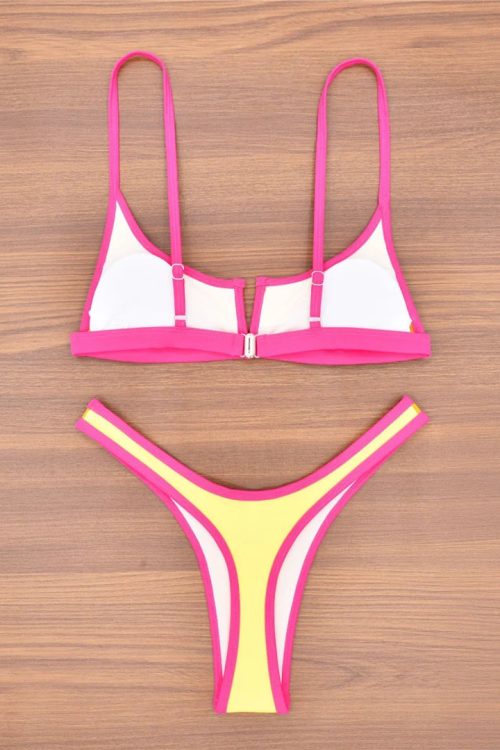 Color Block Bikini Set