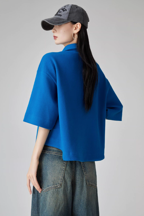 Color-Block Retro Polo Shirt