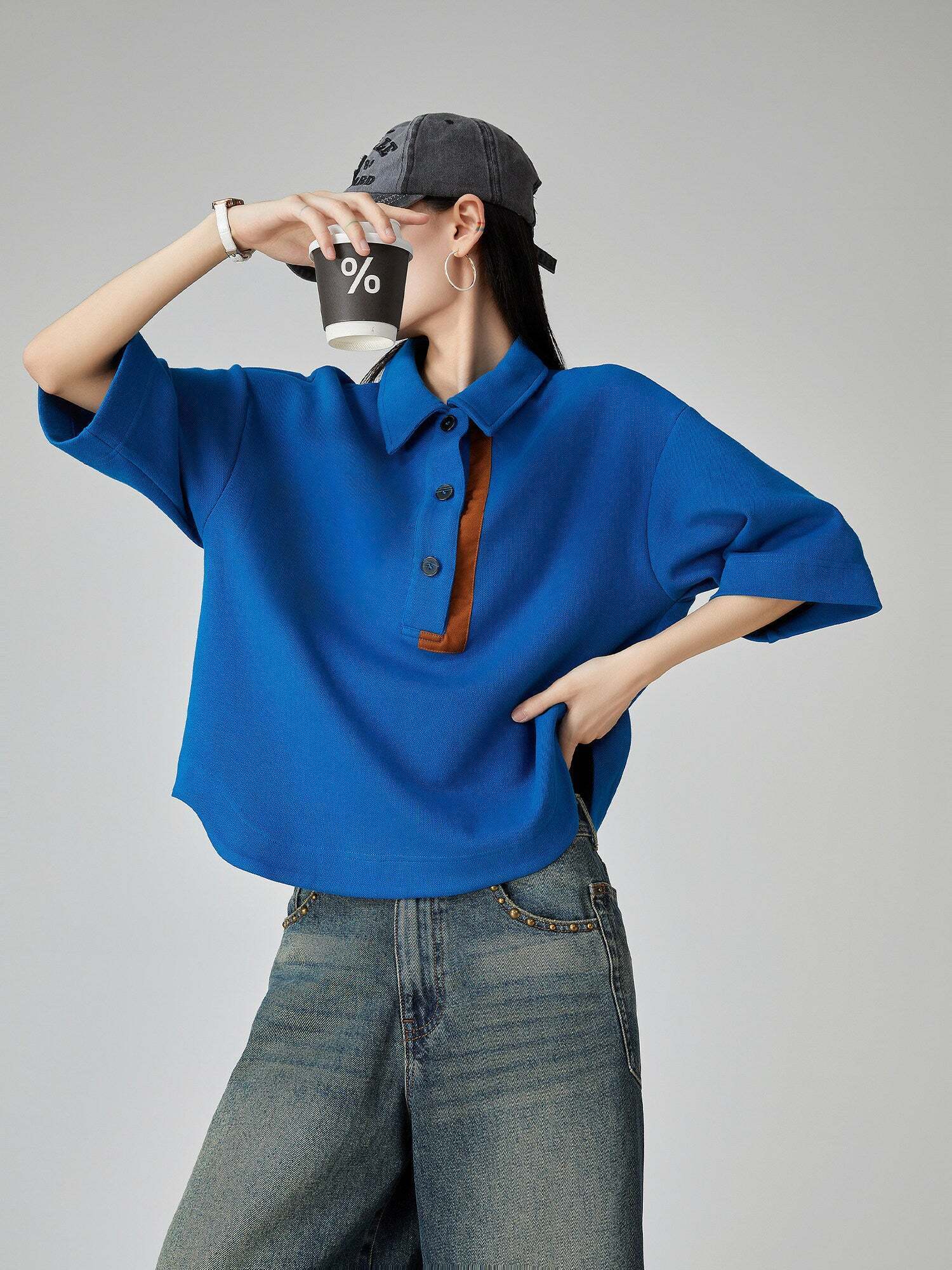 Color-Block Retro Polo Shirt Color-Block Retro Polo Shirt