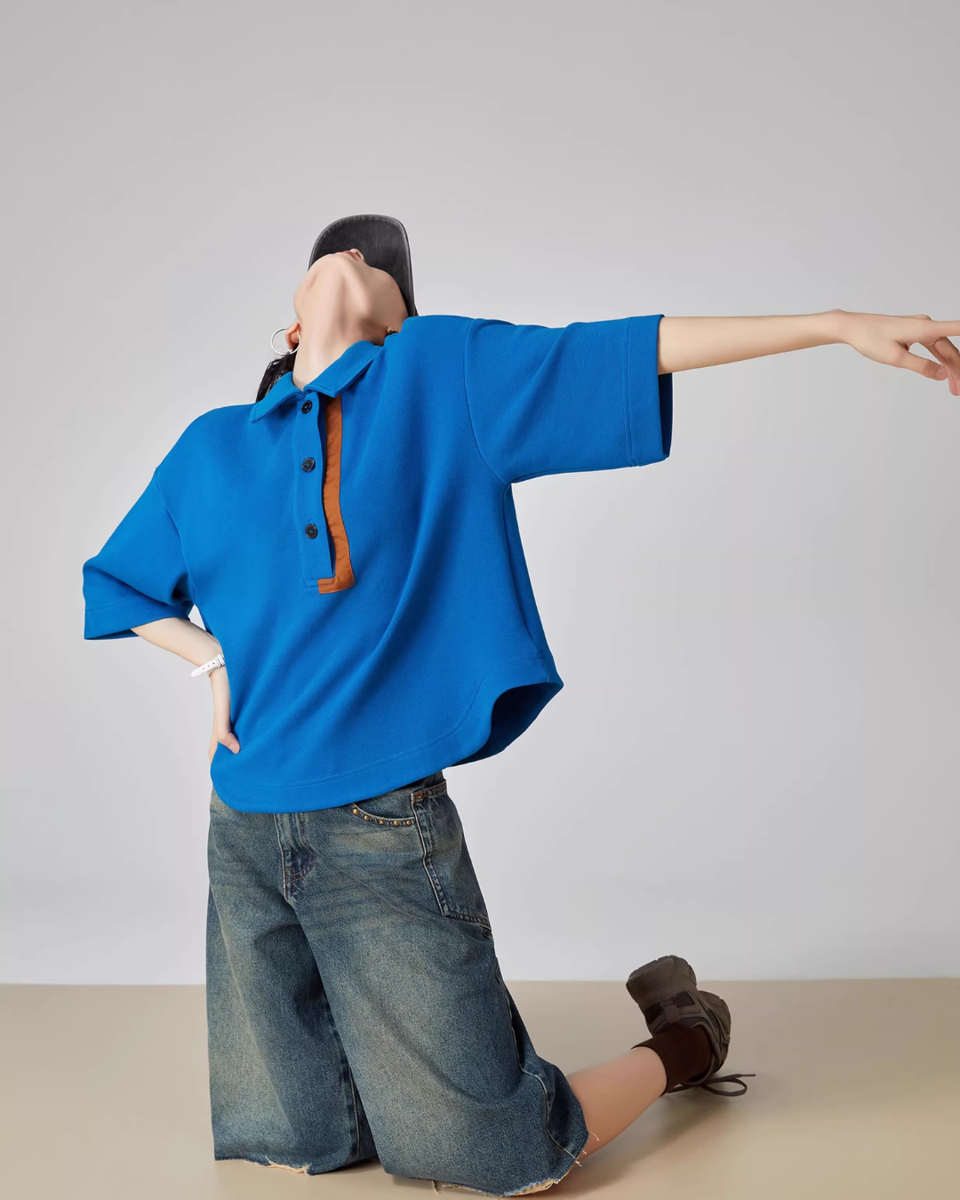 Color-Block Retro Polo Shirt Color-Block Retro Polo Shirt