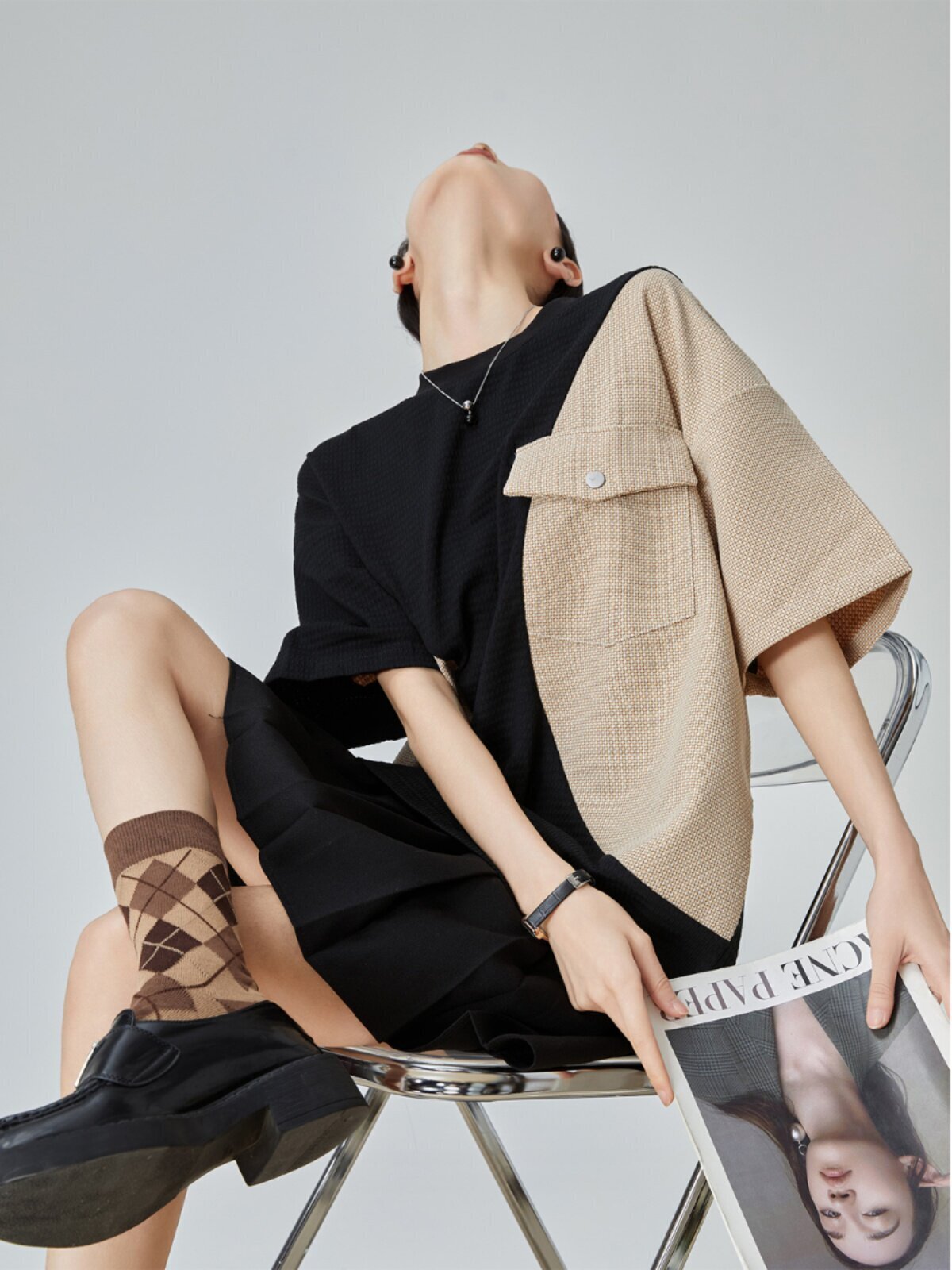 Color Blocking Short Sleeve T-Shirt Color Blocking Short Sleeve T-Shirt