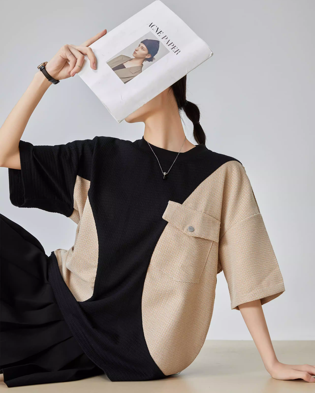 Color Blocking Short Sleeve T-Shirt Color Blocking Short Sleeve T-Shirt