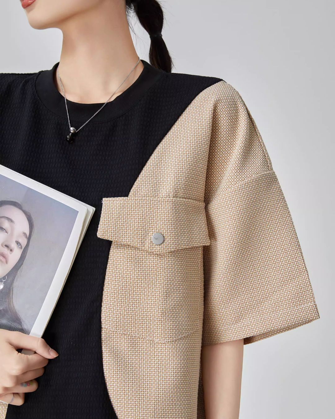 Color Blocking Short Sleeve T-Shirt Color Blocking Short Sleeve T-Shirt