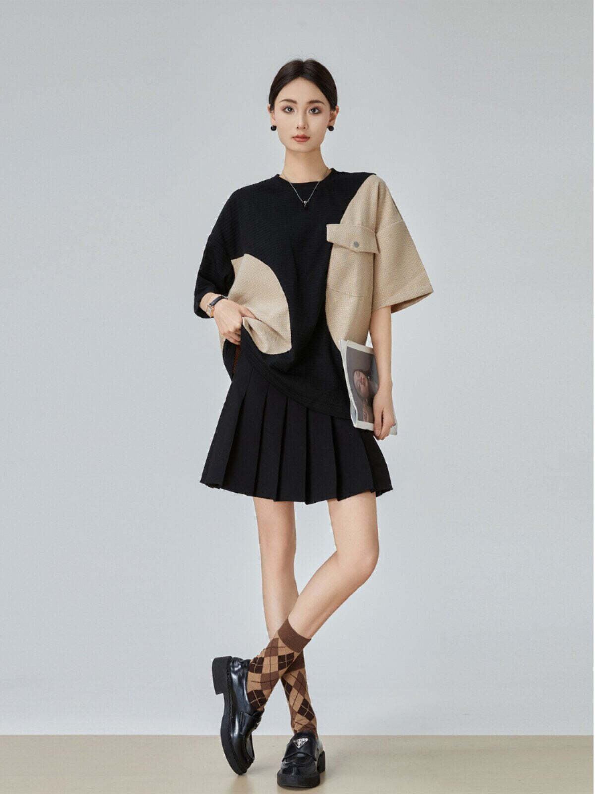 Color Blocking Short Sleeve T-Shirt Color Blocking Short Sleeve T-Shirt