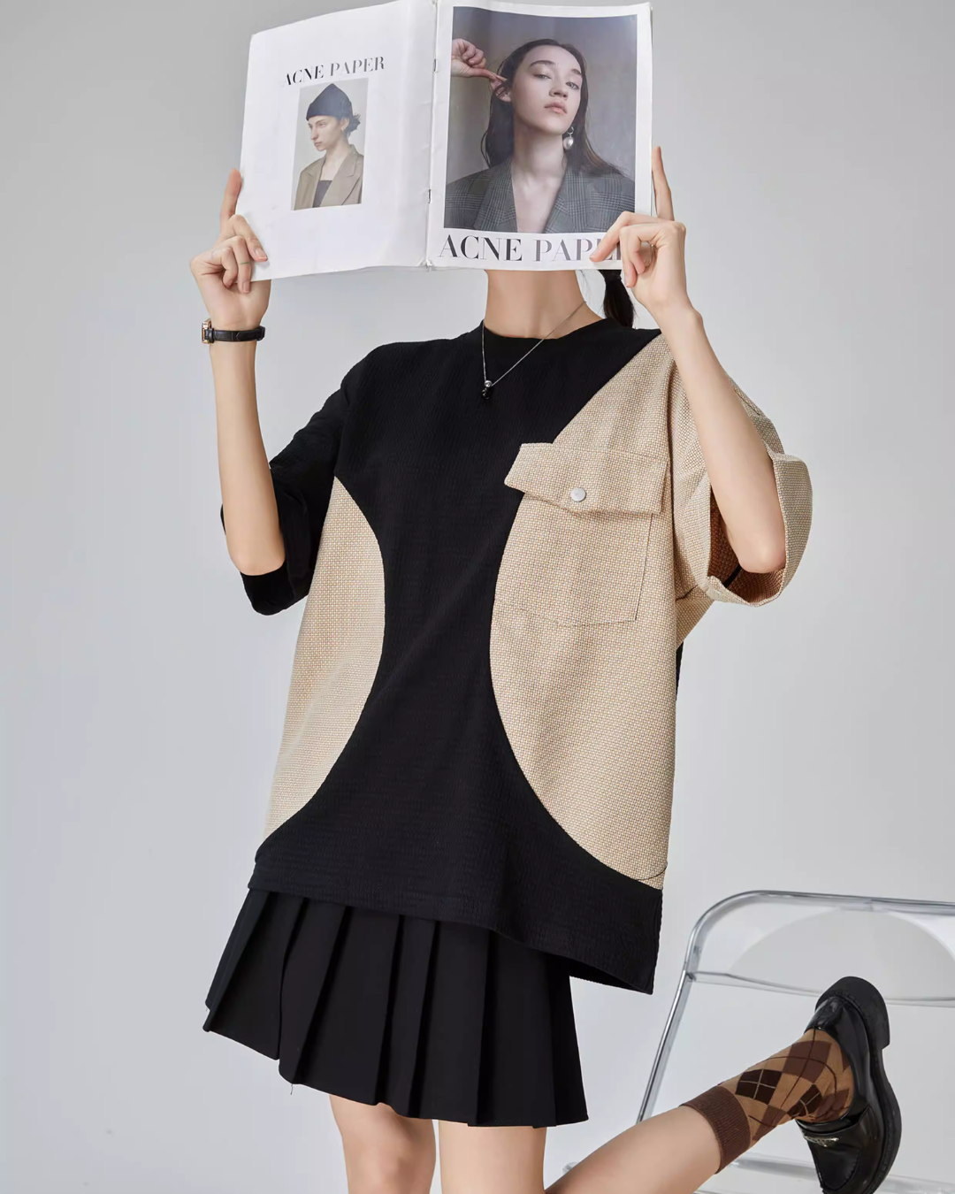 Color Blocking Short Sleeve T-Shirt Color Blocking Short Sleeve T-Shirt