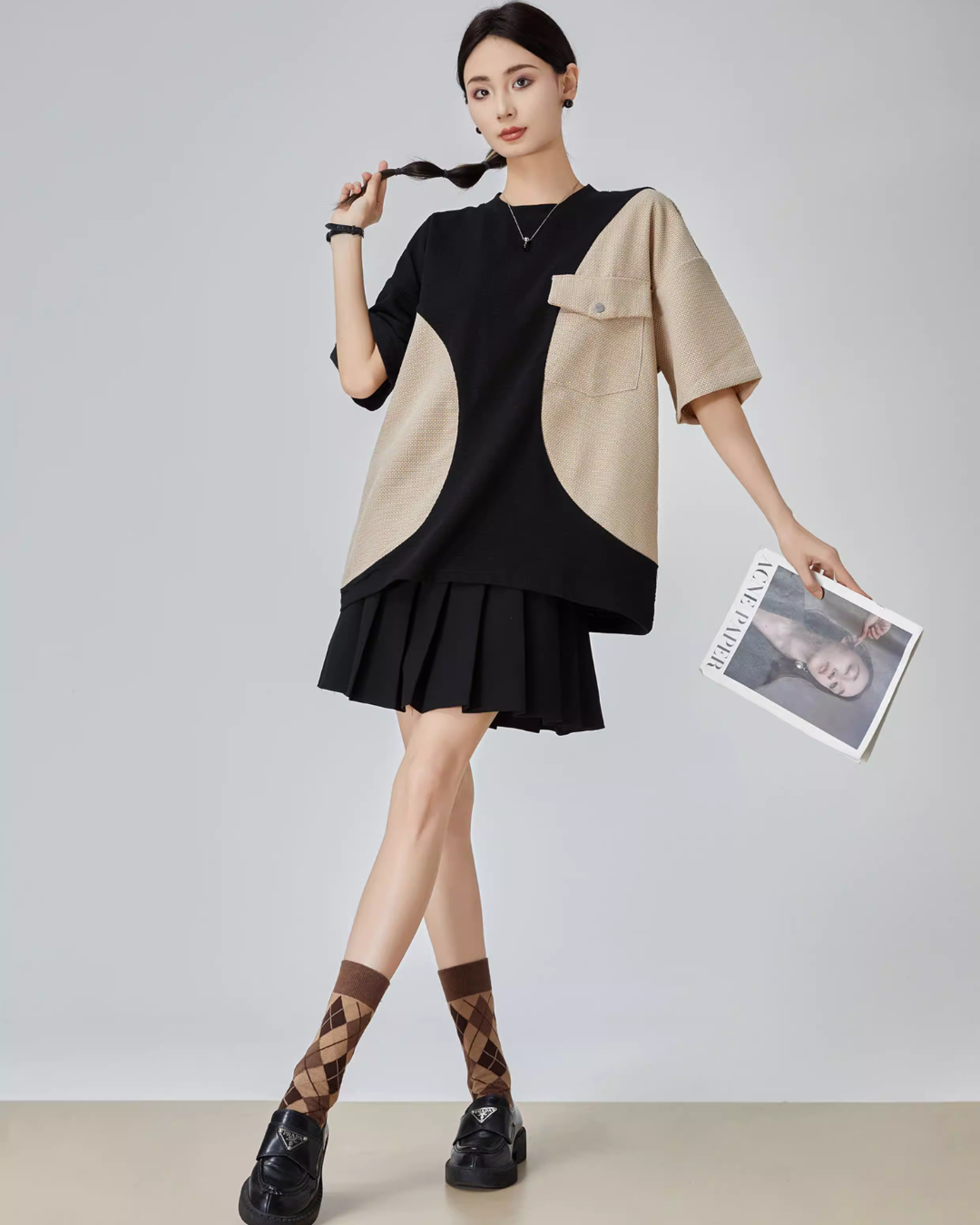 Color Blocking Short Sleeve T-Shirt Color Blocking Short Sleeve T-Shirt