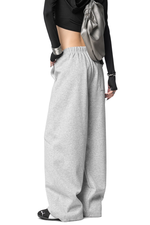 Color Contrast Stitch Sweat Pants