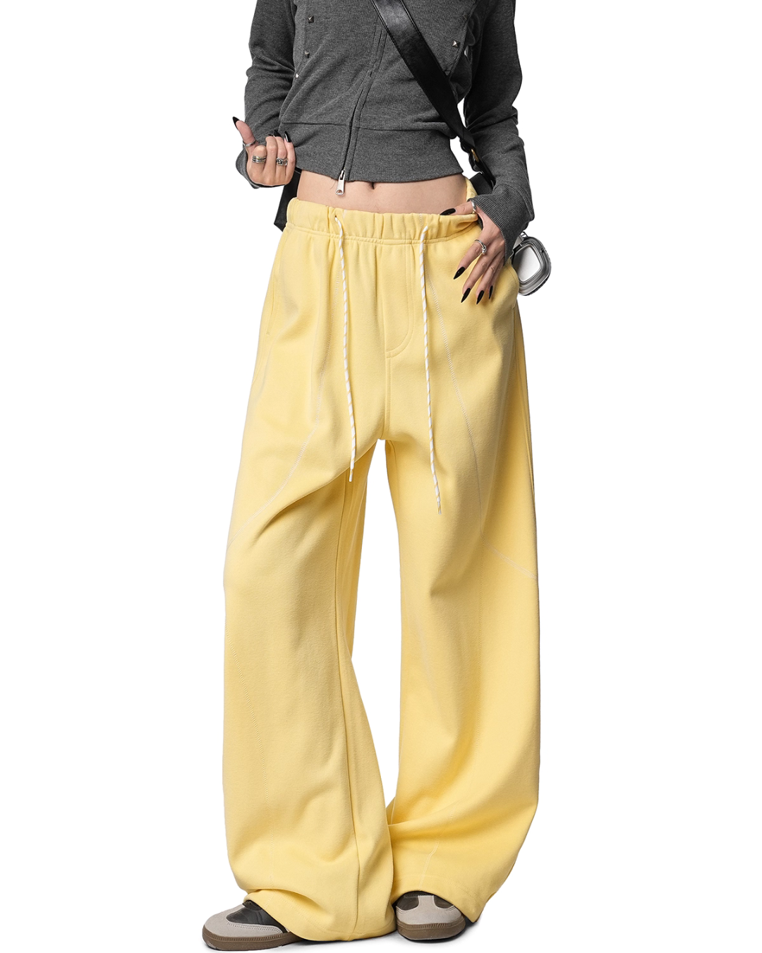 Color Contrast Stitch Sweat Pants Color Contrast Stitch Sweat Pants