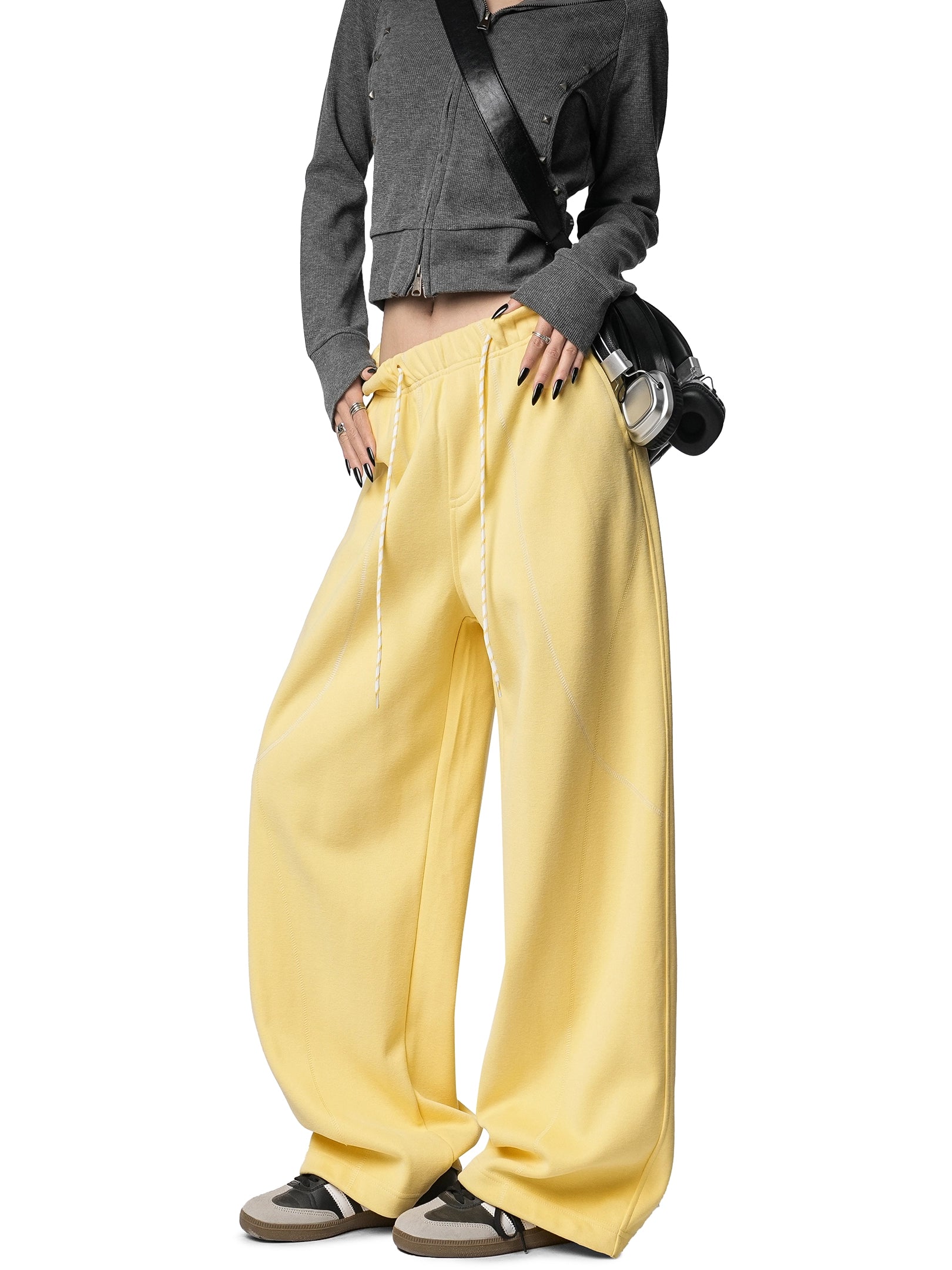 Color Contrast Stitch Sweat Pants Color Contrast Stitch Sweat Pants