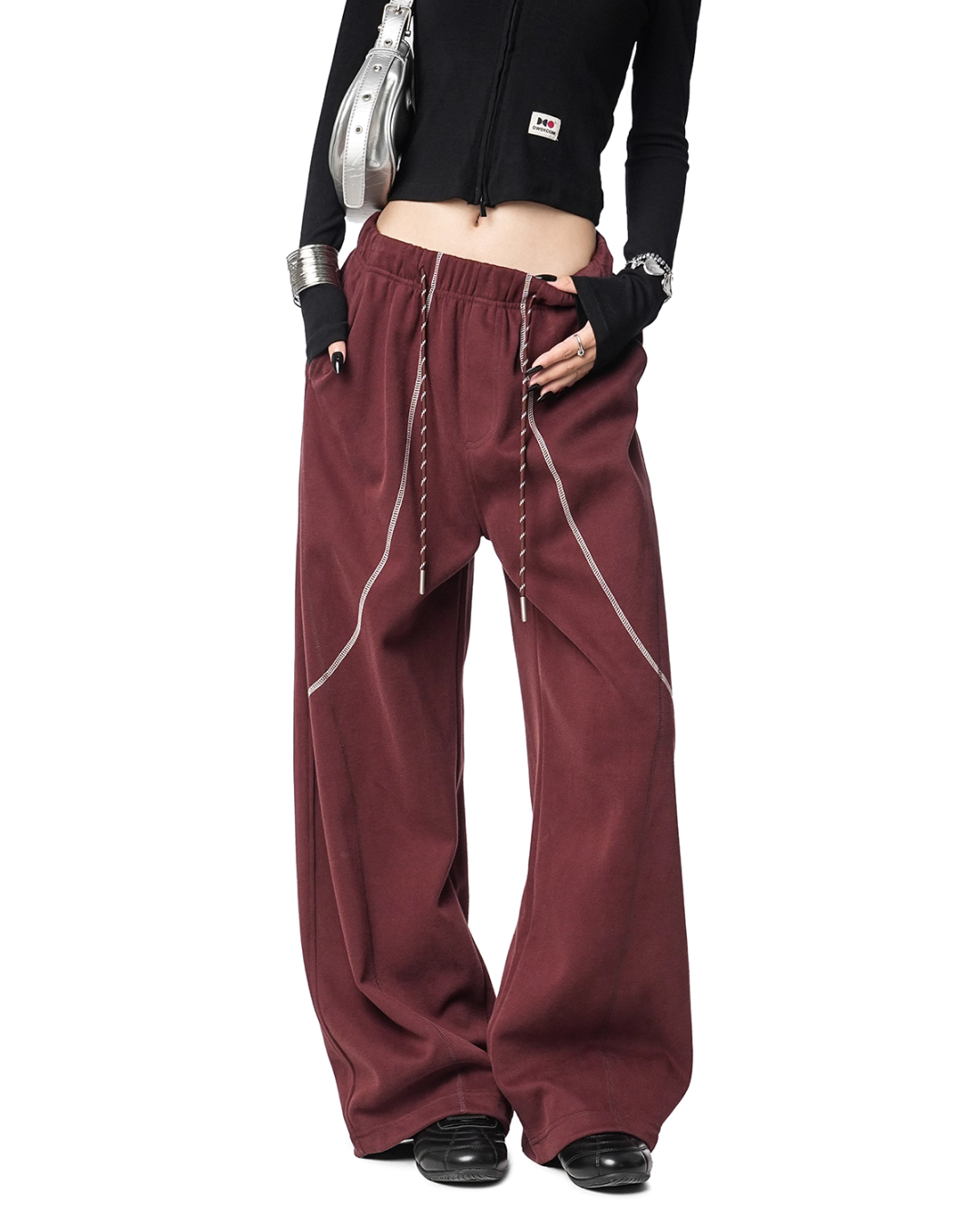 Color Contrast Stitch Sweat Pants Color Contrast Stitch Sweat Pants