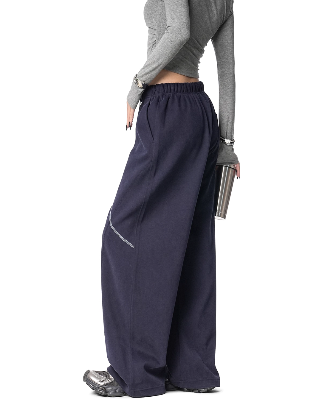 Color Contrast Stitch Sweat Pants Color Contrast Stitch Sweat Pants