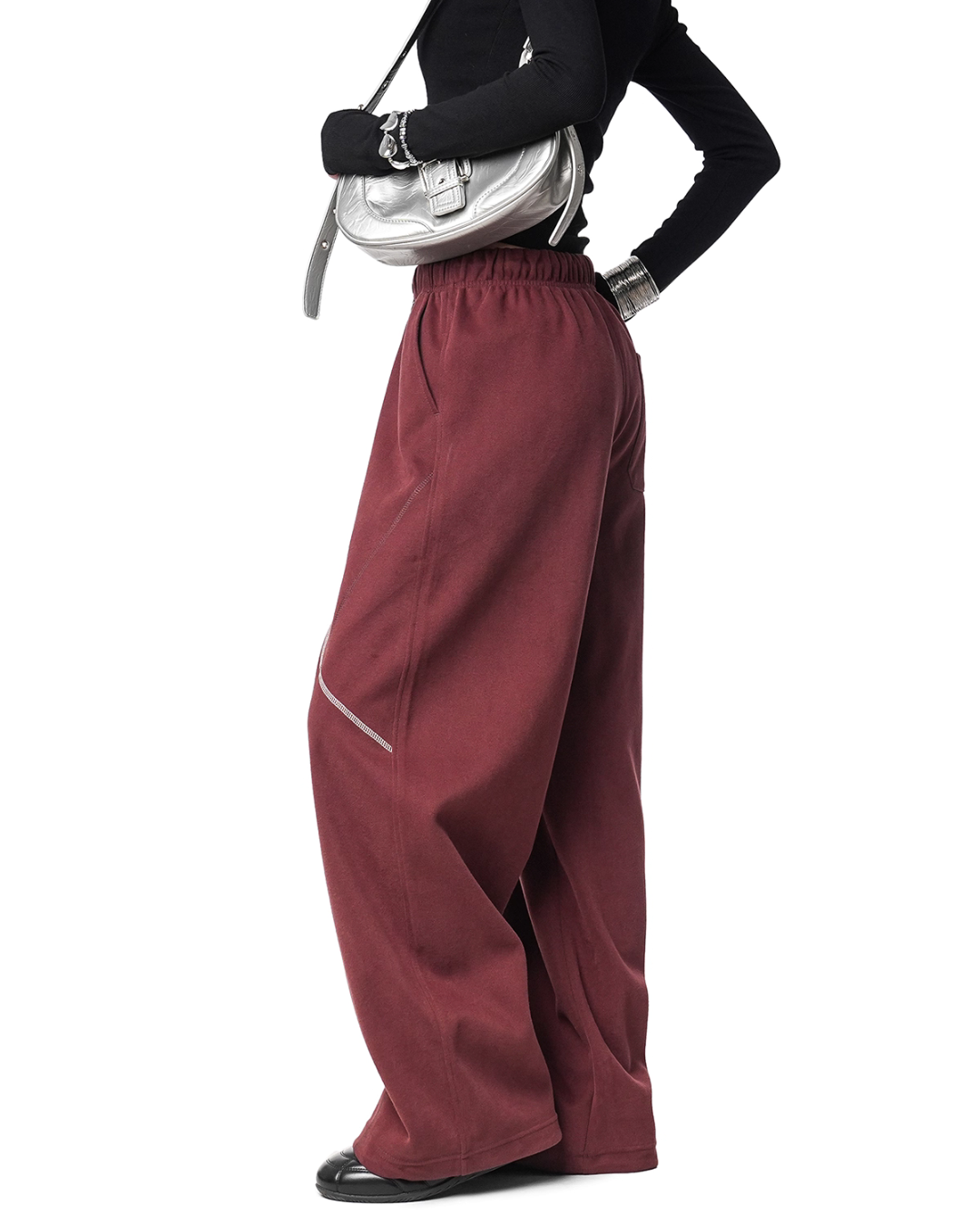 Color Contrast Stitch Sweat Pants Color Contrast Stitch Sweat Pants