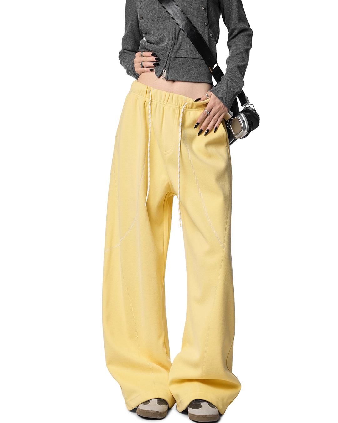 Color Contrast Stitch Sweat Pants Color Contrast Stitch Sweat Pants