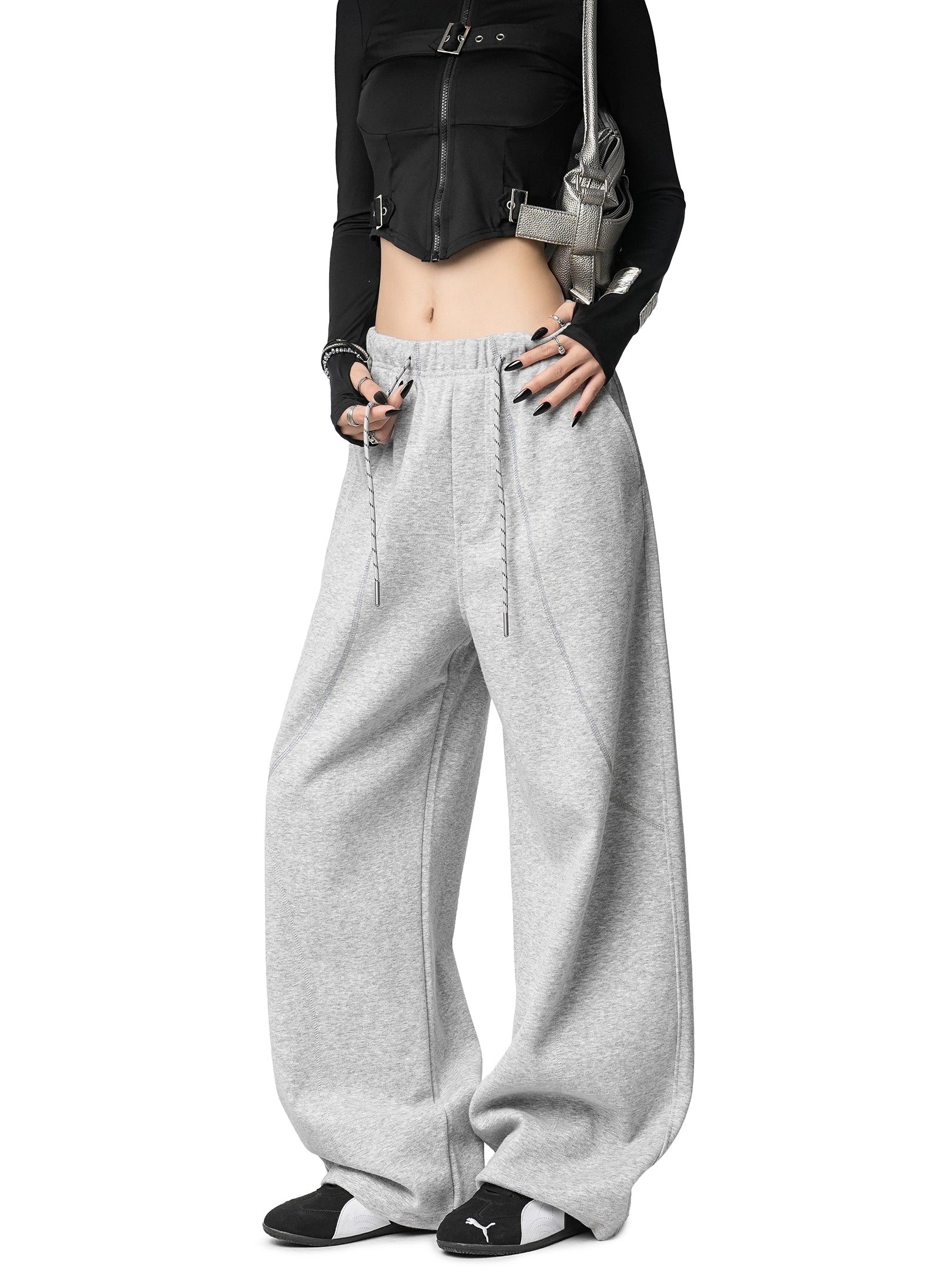 Color Contrast Stitch Sweat Pants Color Contrast Stitch Sweat Pants