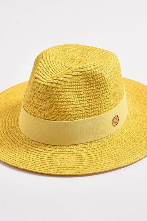 Contrast Band Fedora Hat