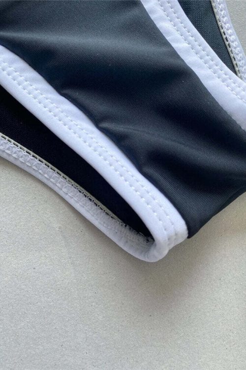 Contrast One Piece Swimsuit