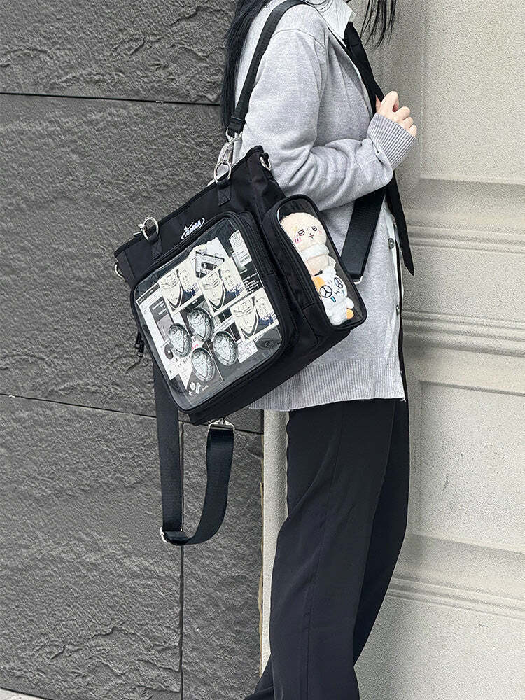 Convertible Ita Bag for Pin Display Convertible Ita Bag for Pin Display