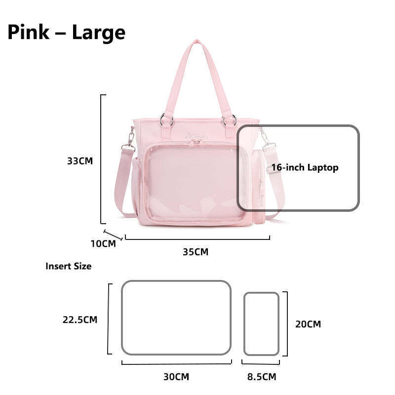 Convertible Ita Bag for Pin Display Convertible Ita Bag for Pin Display