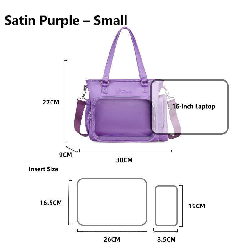 Convertible Ita Bag for Pin Display Convertible Ita Bag for Pin Display