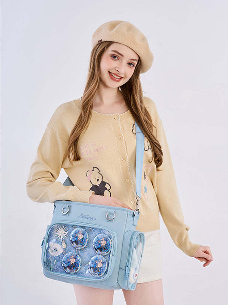 Convertible Ita Bag for Pin Display Convertible Ita Bag for Pin Display