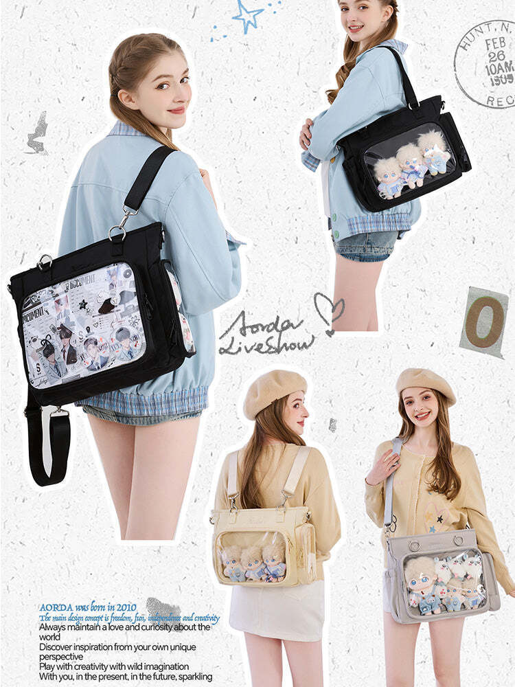 Convertible Ita Bag for Pin Display Convertible Ita Bag for Pin Display