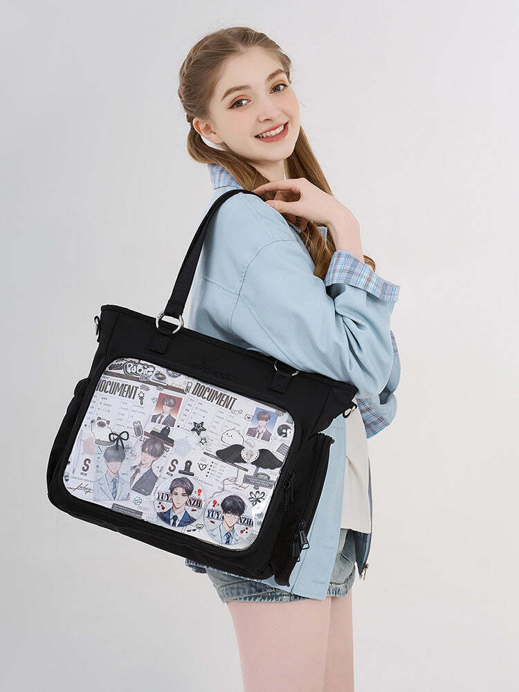 Convertible Ita Bag for Pin Display Convertible Ita Bag for Pin Display