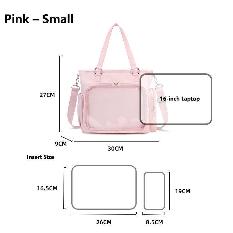 Convertible Ita Bag for Pin Display Convertible Ita Bag for Pin Display