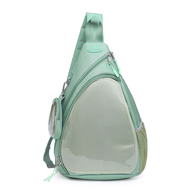 Convertible Ita Bag with Clear Window for Pin Display Convertible Ita Bag with Clear Window for Pin Display