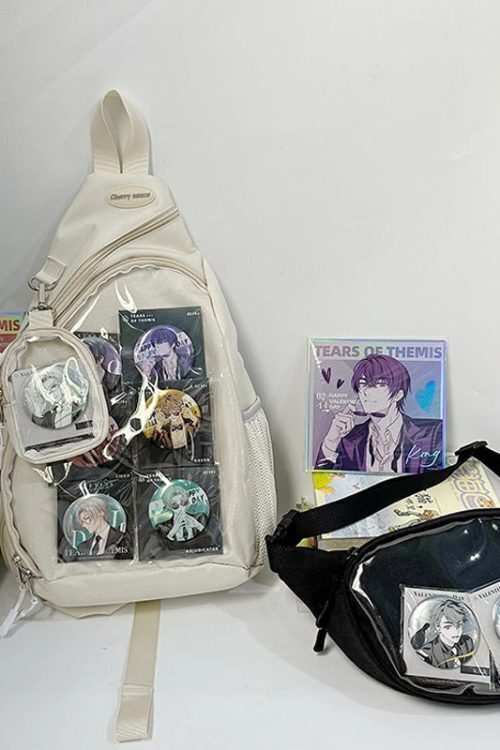Convertible Ita Bag with Clear Window for Pin Display