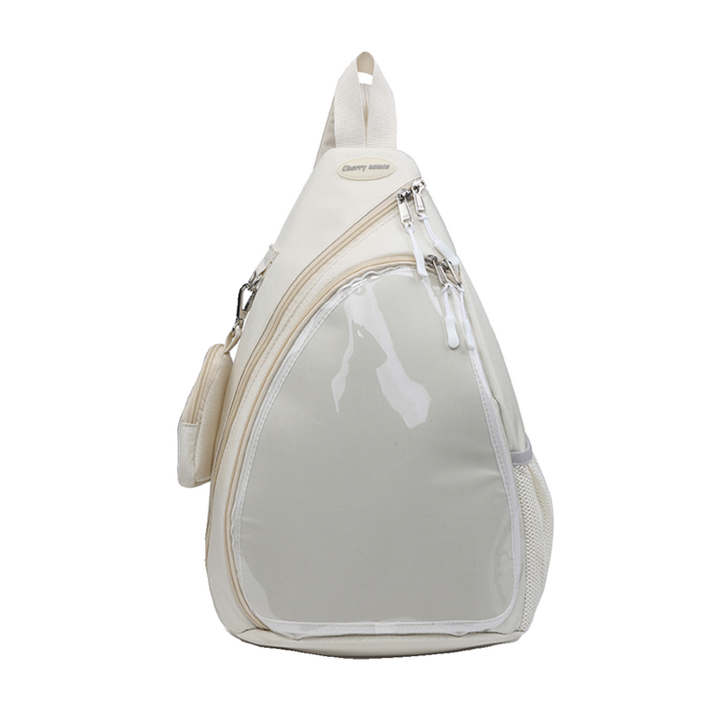 Convertible Ita Bag with Clear Window for Pin Display Convertible Ita Bag with Clear Window for Pin Display