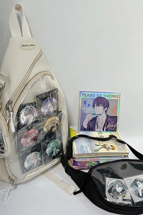 Convertible Ita Bag with Clear Window for Pin Display