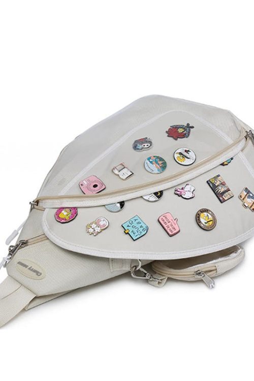 Convertible Ita Bag with Clear Window for Pin Display