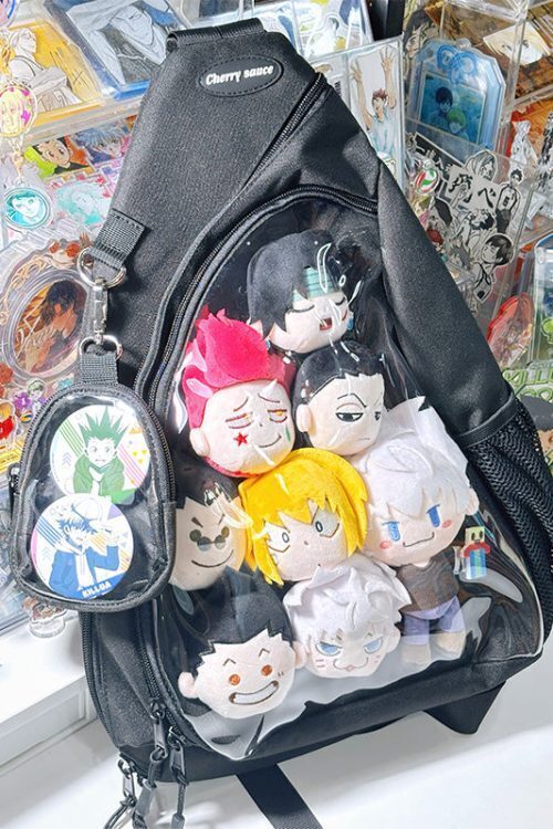 Convertible Ita Bag with Clear Window for Pin Display