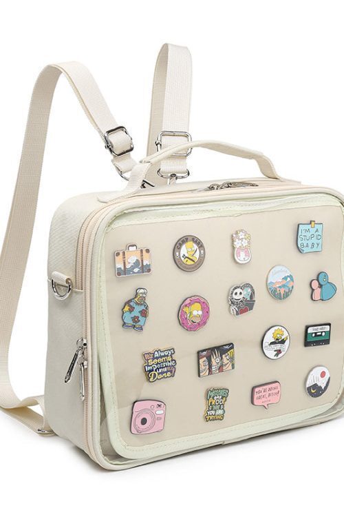 Convertible Ita Bag with Included Insert for Plushies and Pins