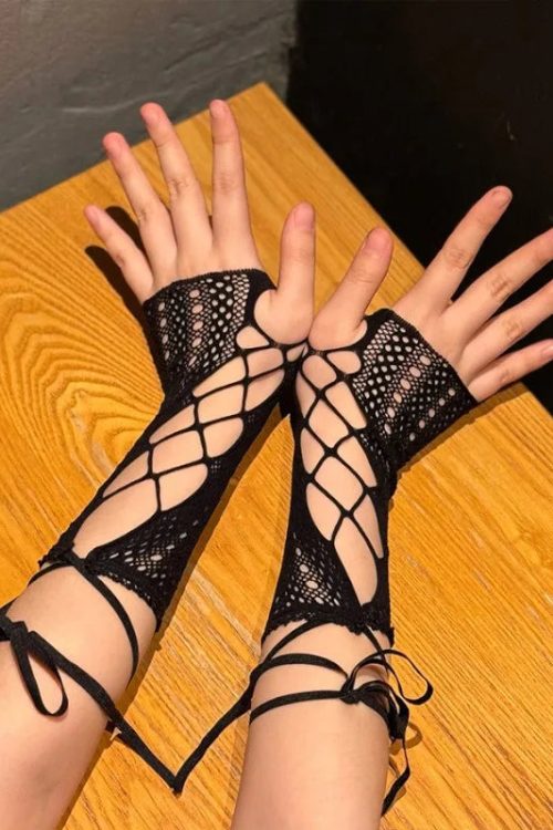 Coquette Lace Fingerless Gloves