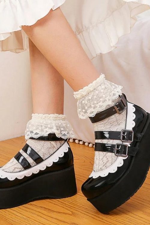 Coquette Platform Mary Jane Shoes