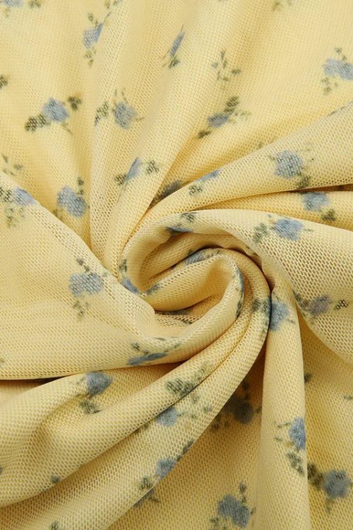 Cottagecore Ruched Mini Dress