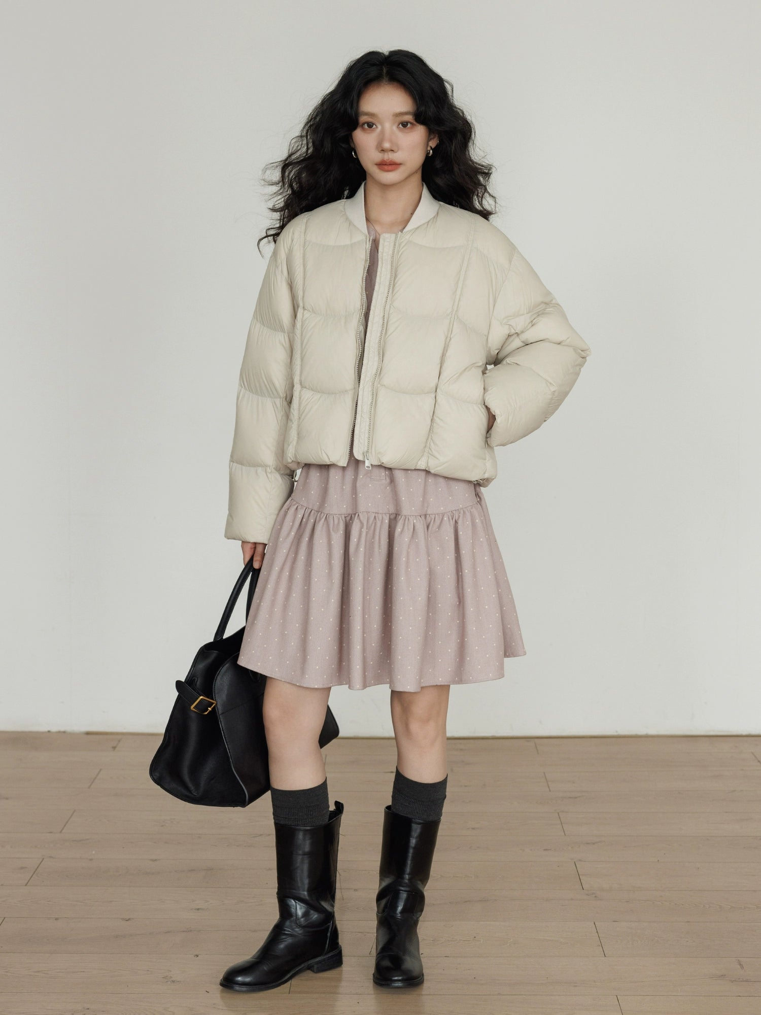 Crew Neck Short Puff Jacket Crew Neck Short Puff Jacket