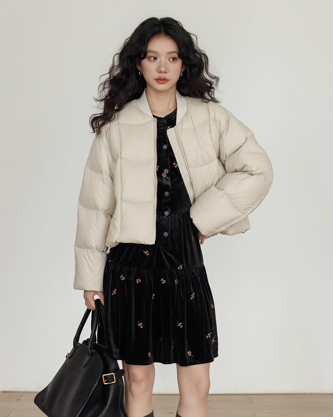 Crew Neck Short Puff Jacket Crew Neck Short Puff Jacket