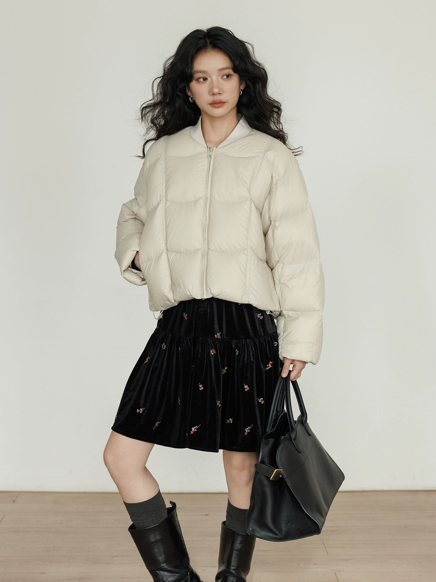 Crew Neck Short Puff Jacket Crew Neck Short Puff Jacket