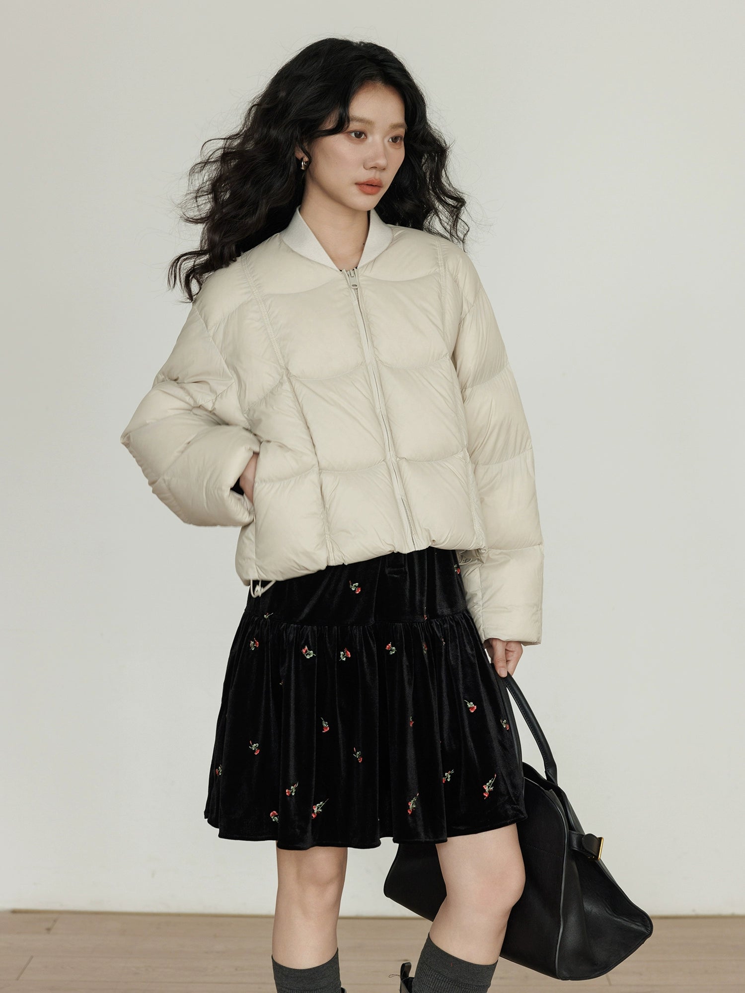 Crew Neck Short Puff Jacket Crew Neck Short Puff Jacket