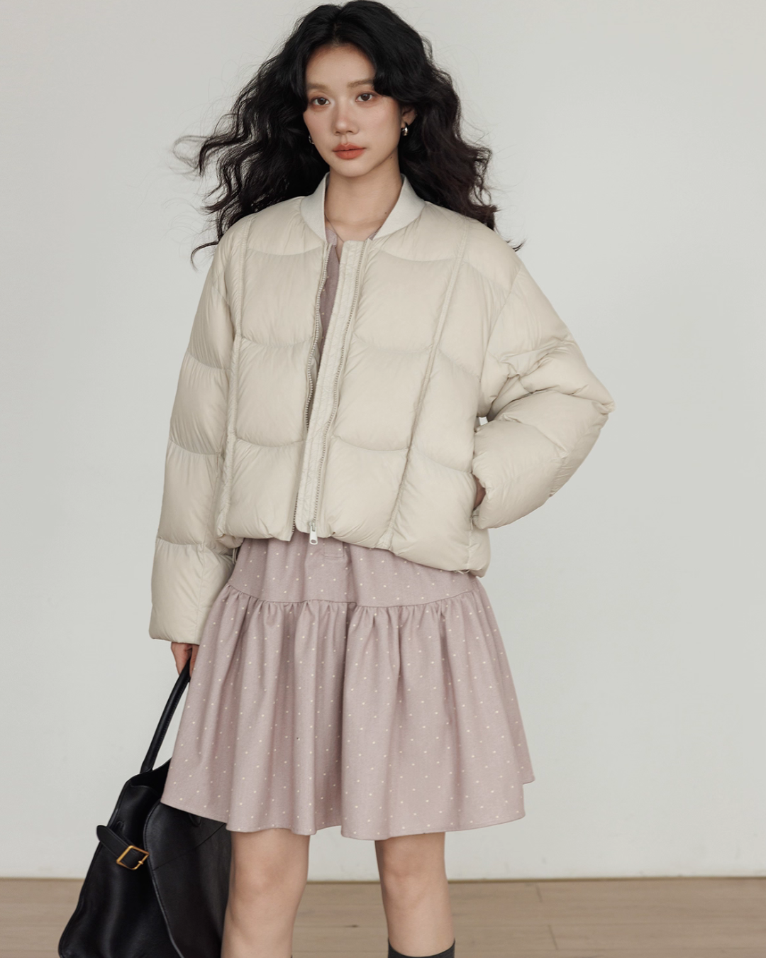 Crew Neck Short Puff Jacket Crew Neck Short Puff Jacket
