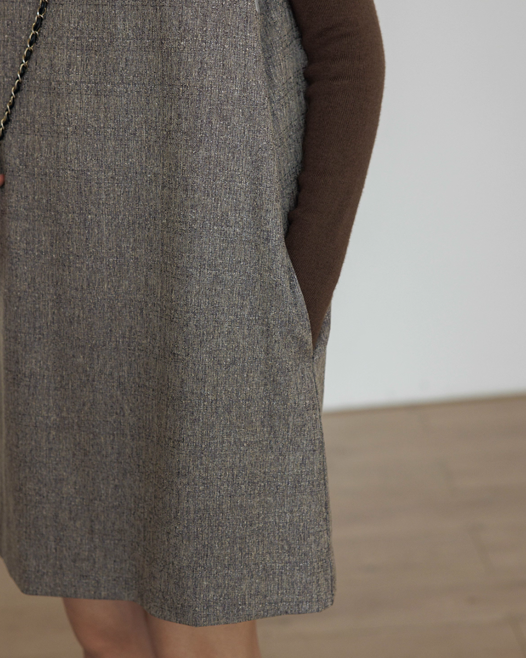 Crew Neck Vest Dress Crew Neck Vest Dress